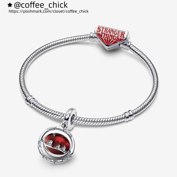 Pandora Stranger Things Glow-in-the-dark Upside Down Dangle Charm - Picture 2 of 5